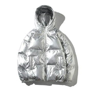 Winddichte metallic puffer winterjas heren – warme en waterafstotende jas voor koude dagen