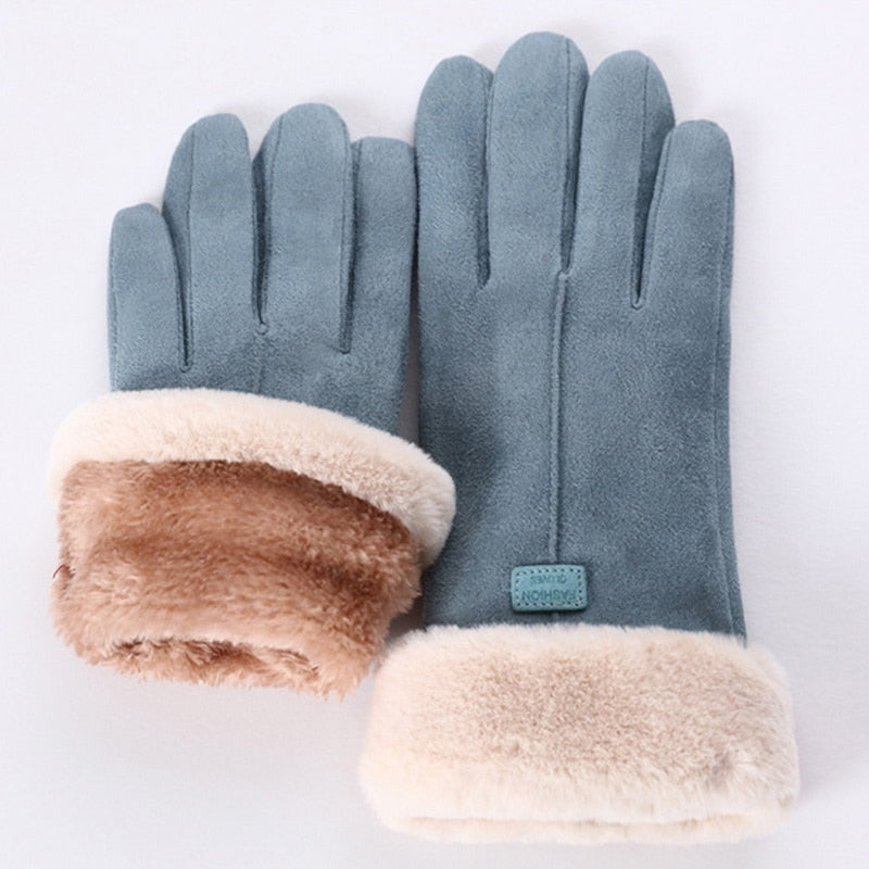 Vardi Dante Furry Handschoenen – Warme Waterdichte Dameshandschoenen met Touchscreenfunctie