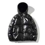Winddichte metallic puffer winterjas heren – warme en waterafstotende jas voor koude dagen