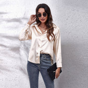 Shila Satijnen Blouse – Elegante en Luchtige Damesblouse voor Stijlvolle Outfits
