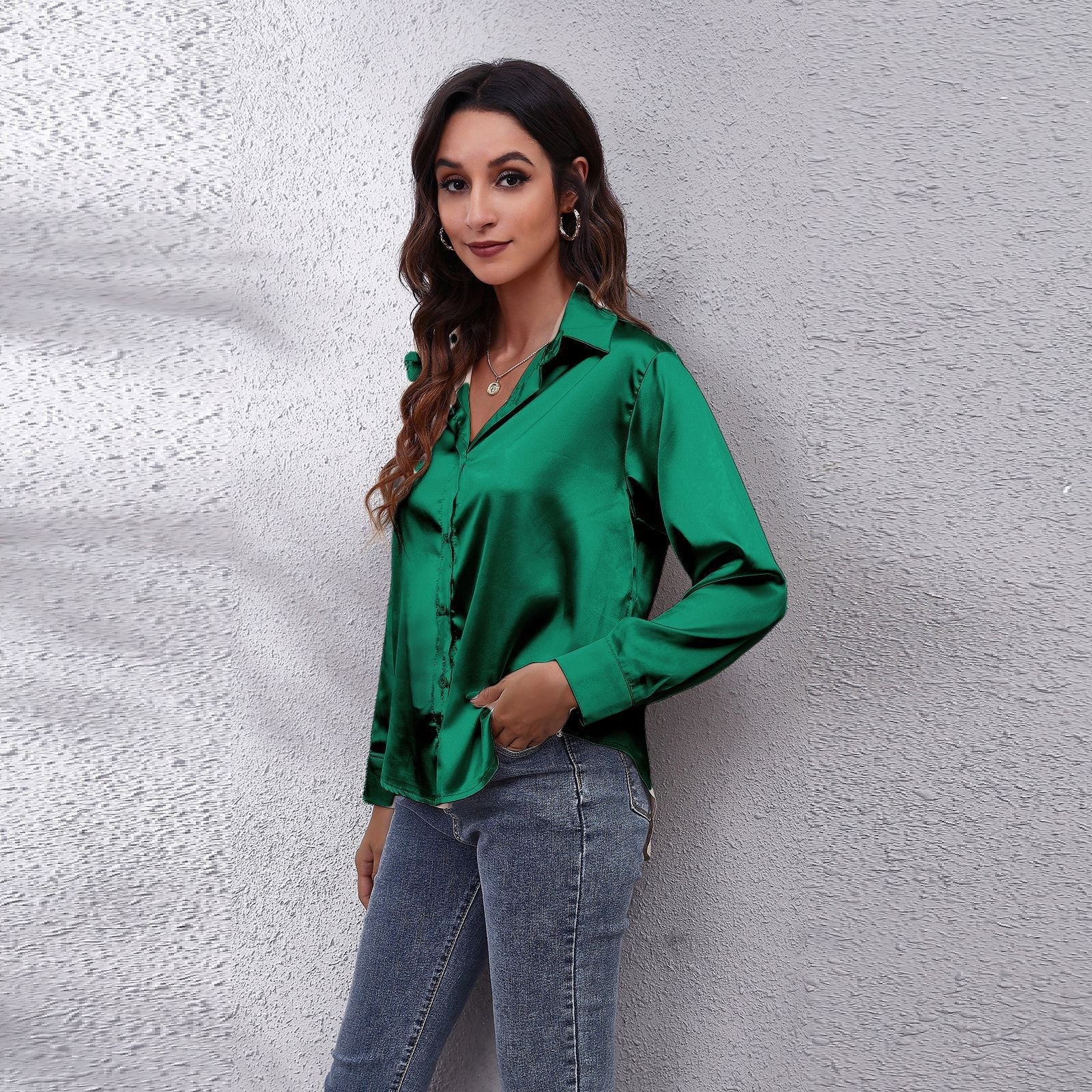 Shila Satijnen Blouse – Elegante en Luchtige Damesblouse voor Stijlvolle Outfits