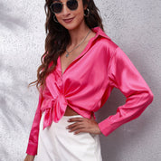 Shila Satijnen Blouse – Elegante en Luchtige Damesblouse voor Stijlvolle Outfits