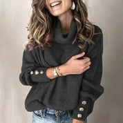 Vardi Dante Tila Lichte Turtleneck Pullover – Zachte Damestrui met Stijlvolle Details