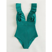 Vardi Dante Boho Badpak – Sexy Dames Badpak met Diepe V-hals en Rugdetails
