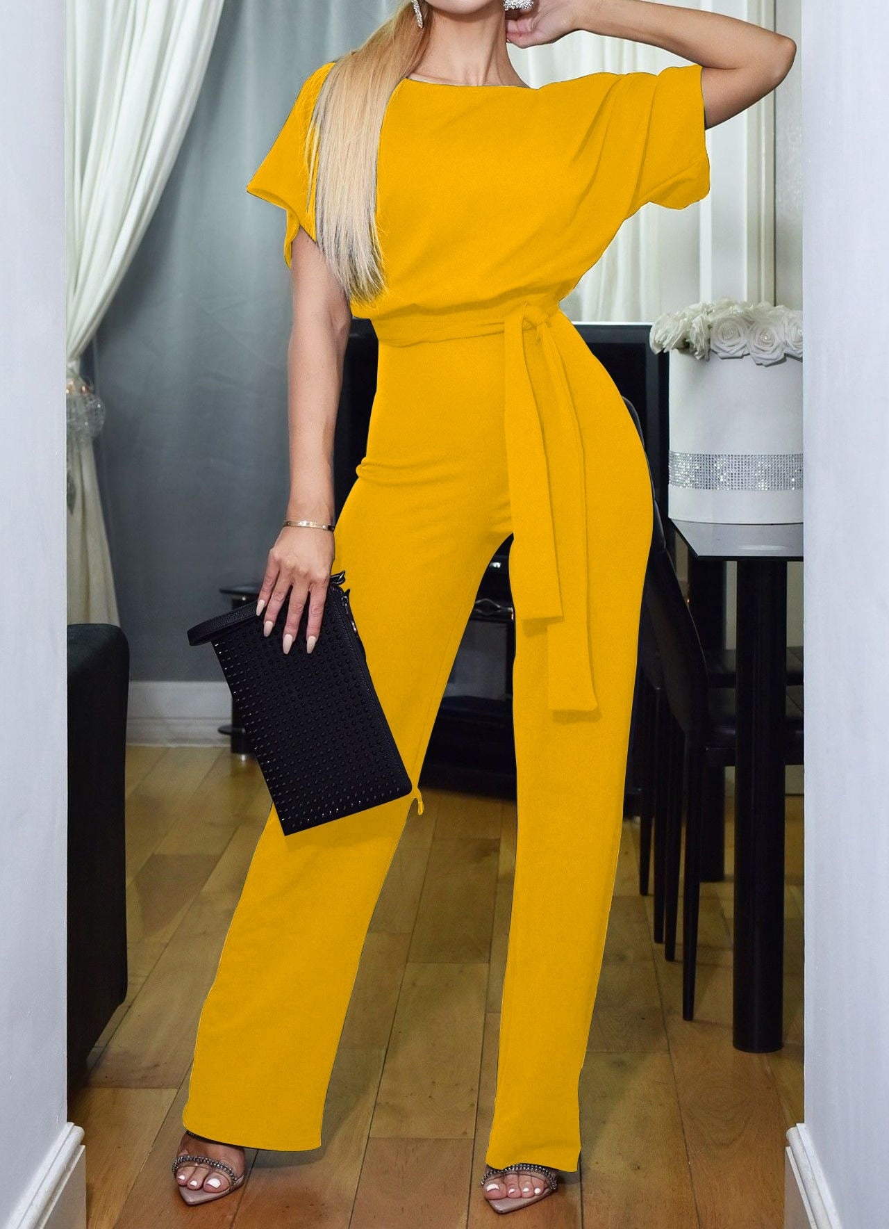 Elegante dames jumpsuit – stijlvolle 1Piece met hoge taille en comfortabele pasvorm