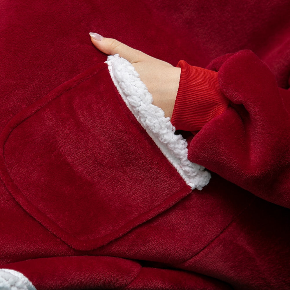 Vardi Dante Hoodie & Deken – Oversized Hoodie Blanket van Zacht Fleece en Wol
