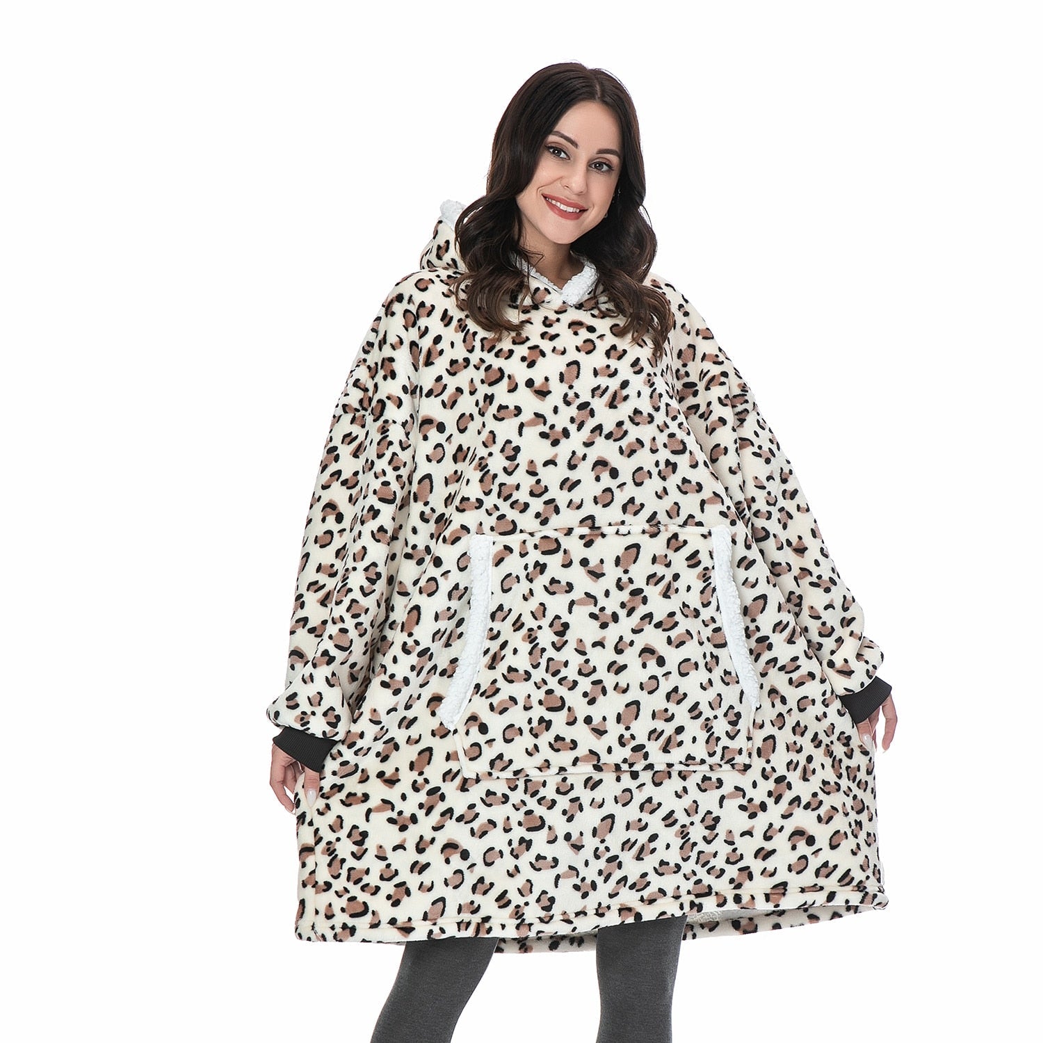 Vardi Dante Hoodie & Deken – Oversized Hoodie Blanket van Zacht Fleece en Wol