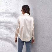 Shila Satijnen Blouse – Elegante en Luchtige Damesblouse voor Stijlvolle Outfits