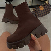 Shanna Boots Dames | Comfortabele Stoffen Enkellaarsjes met Hak – Vardi Dante