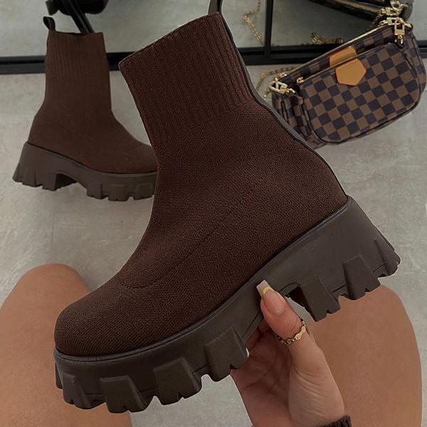 Shanna Boots Dames | Comfortabele Stoffen Enkellaarsjes met Hak – Vardi Dante