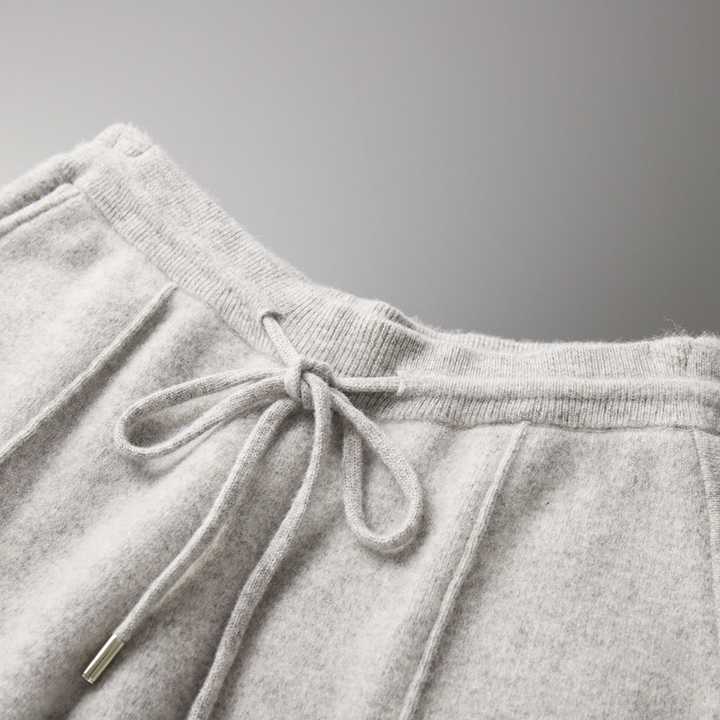Maëlle knit broek – cosy damesbroek met rechte pijp & elastische taille