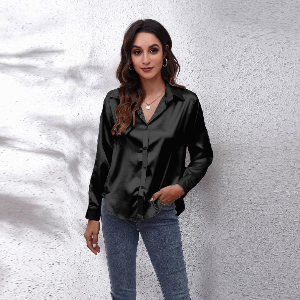 Shila Satijnen Blouse – Elegante en Luchtige Damesblouse voor Stijlvolle Outfits