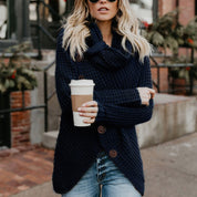 Hailey Turtleneck Damestrui – Moderne Oversized Coltrui met Asymmetrisch Design