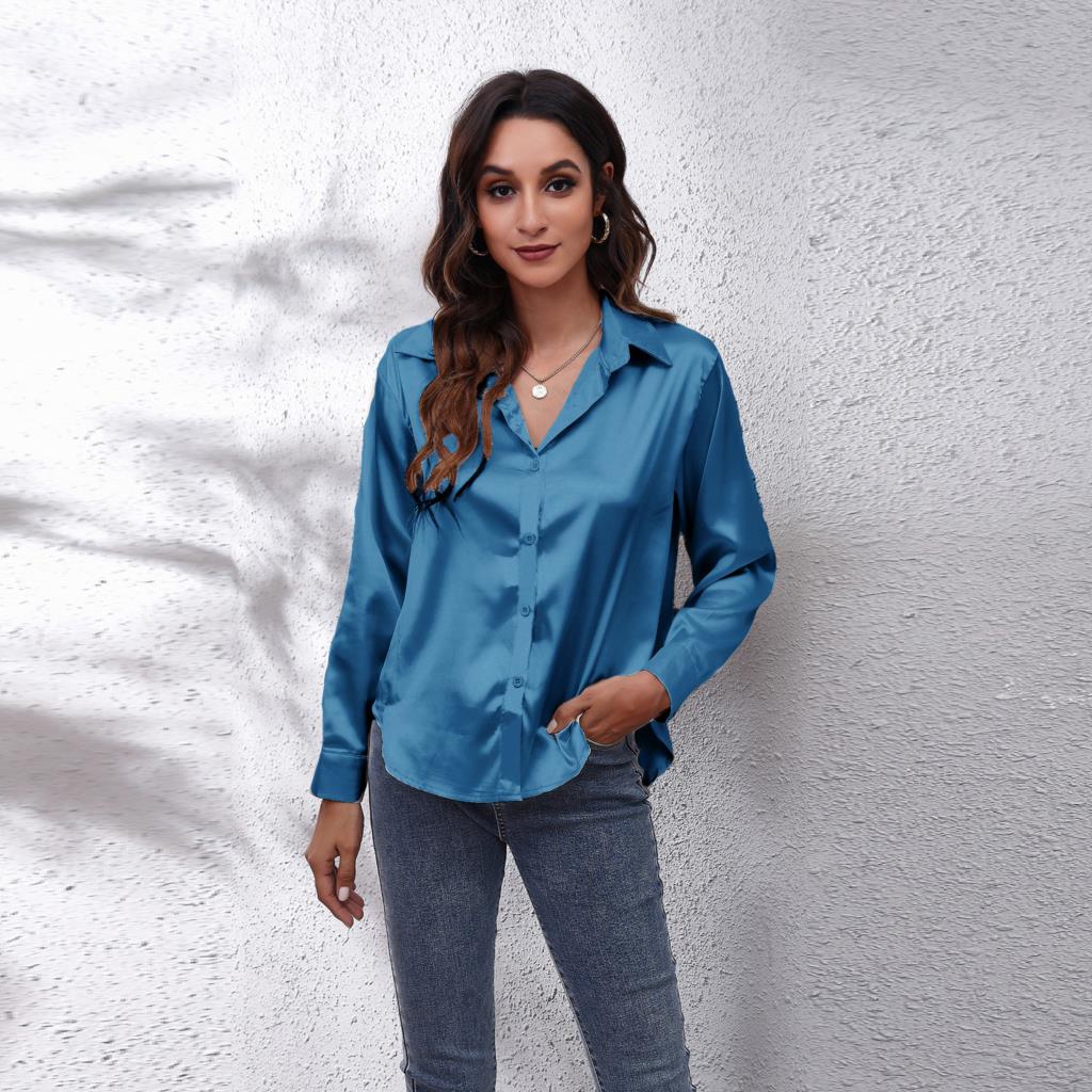 Shila Satijnen Blouse – Elegante en Luchtige Damesblouse voor Stijlvolle Outfits