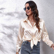 Shila Satijnen Blouse – Elegante en Luchtige Damesblouse voor Stijlvolle Outfits