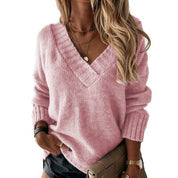 Ava Casual Comfy Top – Oversized Damestrui met Elegante V-Hals