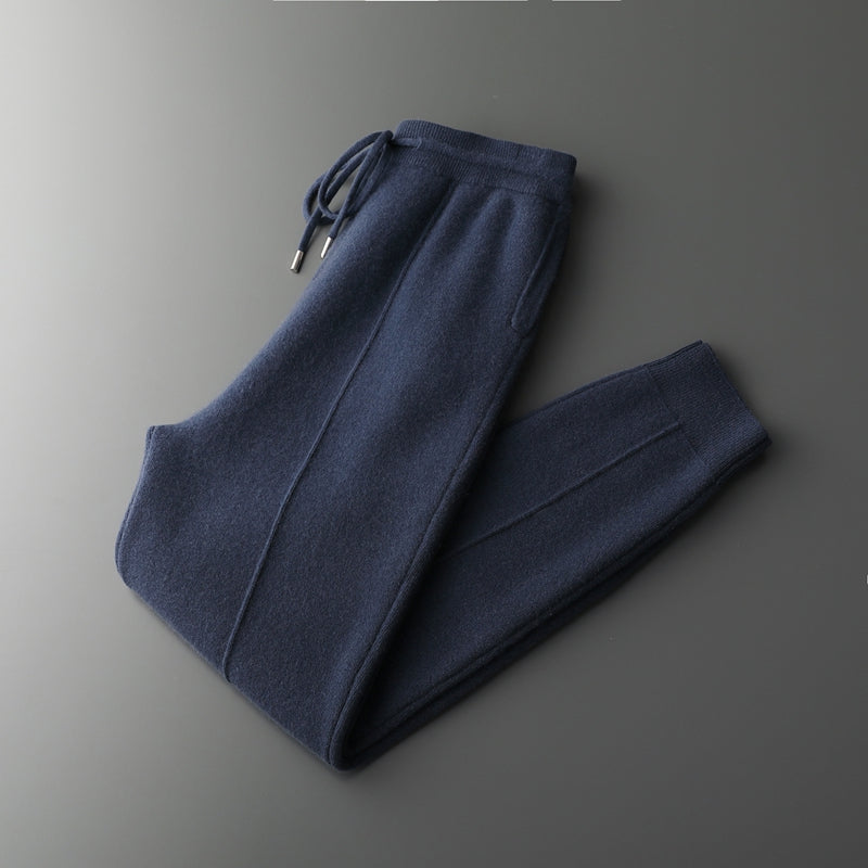 Maëlle knit broek – cosy damesbroek met rechte pijp & elastische taille