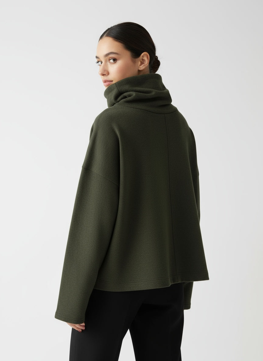 Dames coltrui van hoogwaardig materiaal – elegante gebreide trui met comfortabele pasvorm