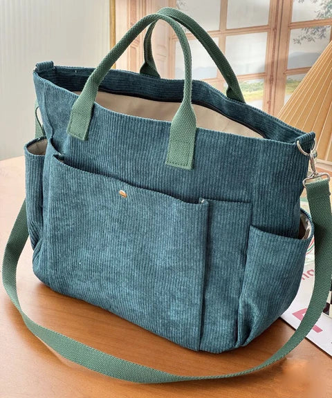 Belén corduroy schoudertas dames | Trendy ribstof tas | Ruime en praktische indeling