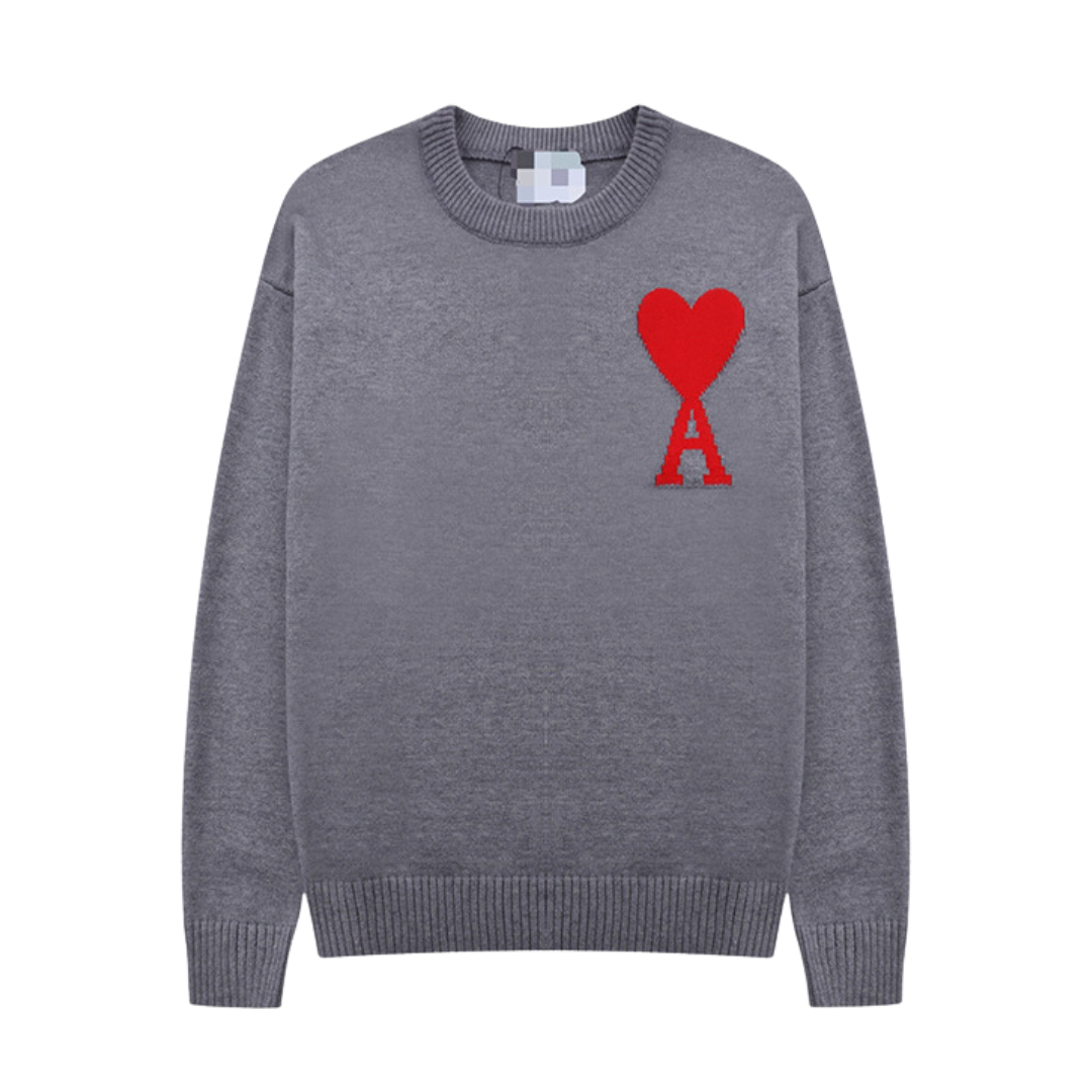 Heidi dames trui – zachte pullover met hartjesprint en comfortabele pasvorm