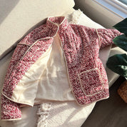 Stijlvolle Bloemenjas Dames – Lichtgewicht Quiltjas met Leliepatroon | Trendy & Comfortabel