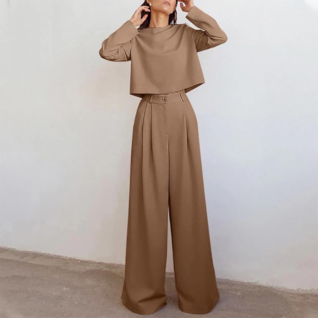 2-delige formele set dames – chique top met bijpassende pantalon