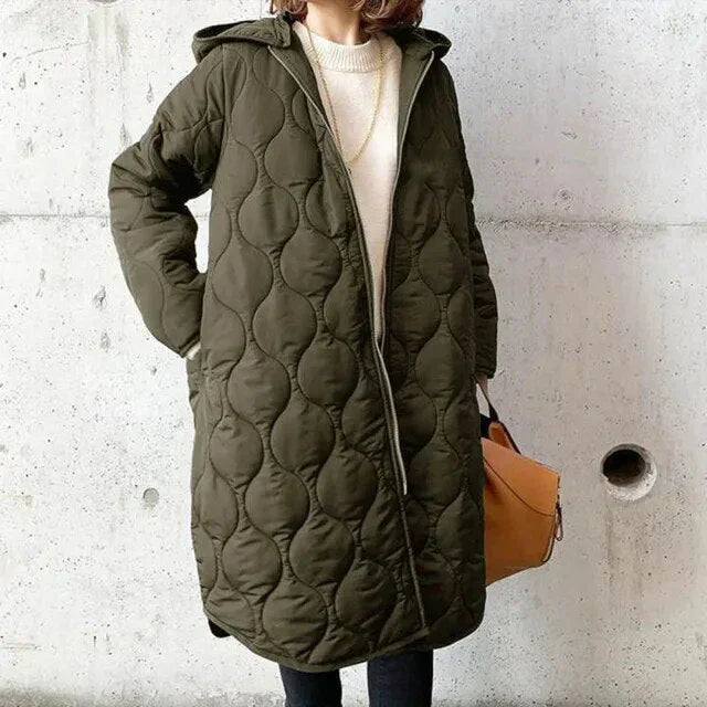 Dames Parka met Capuchon – Modieuze Dames Jas met Print, Duurzaam en Comfortabel