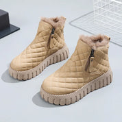 Warme winterlaarzen dames – bontvoering & ritssluiting voor comfort en stijl
