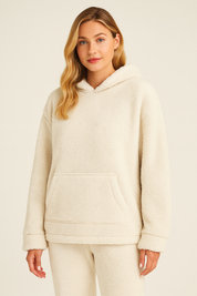 Lana Verdi teddy huispak – zacht dames huispak met hoodie en broek voor ultiem comfort