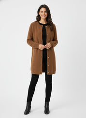 Lange dames winterjas met zachte voering – stijlvolle warme jas voor koude dagen