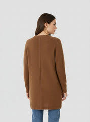 Lange dames winterjas met zachte voering – stijlvolle warme jas voor koude dagen