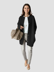 Lange dames winterjas met zachte voering – stijlvolle warme jas voor koude dagen