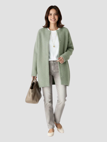 Lange dames winterjas met zachte voering – stijlvolle warme jas voor koude dagen