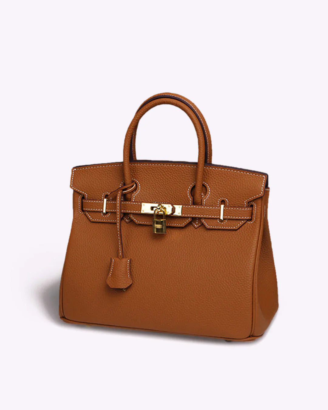Luxe Leren Handtas – Stijlvolle Remi met Gouden Details en Tijdloze Klasse