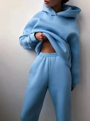 Dames Loungewear Set – Zachte Hoodie en Joggingbroek voor Comfort en Stijl