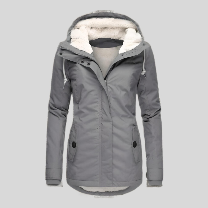Maggie | Lange Waterdichte Winterjas met Capuchon en Warme Voering