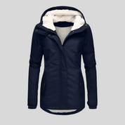 Maggie | Lange Waterdichte Winterjas met Capuchon en Warme Voering