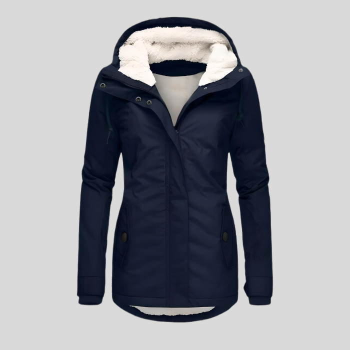 Maggie | Lange Waterdichte Winterjas met Capuchon en Warme Voering