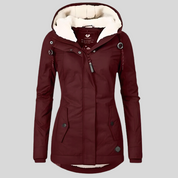 Maggie | Lange Waterdichte Winterjas met Capuchon en Warme Voering