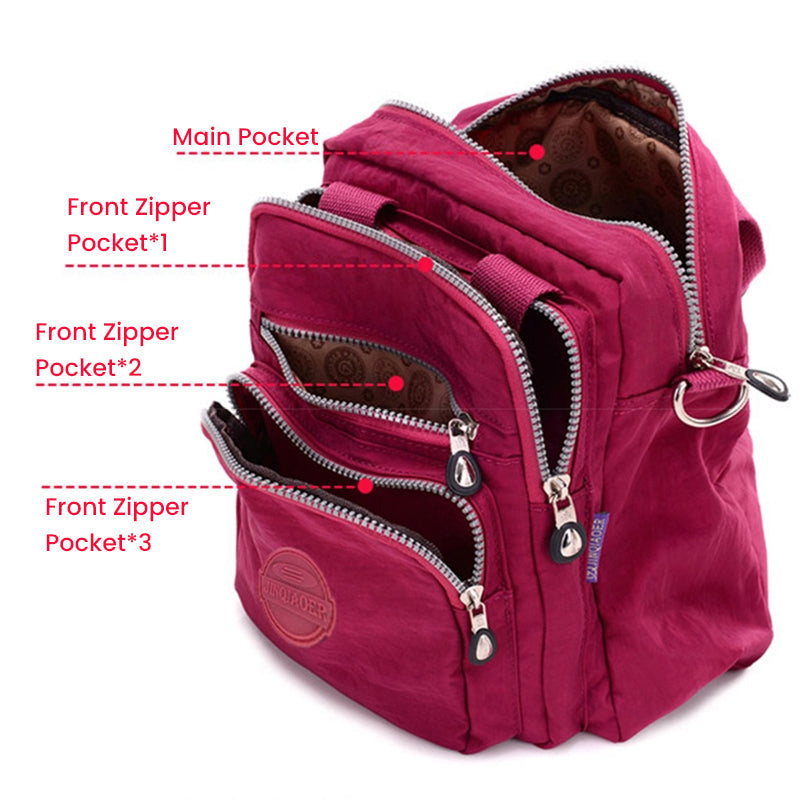 Waterdichte Crossbody Tas Dames – Lichtgewicht 3-in-1 Schoudertas | Wensy