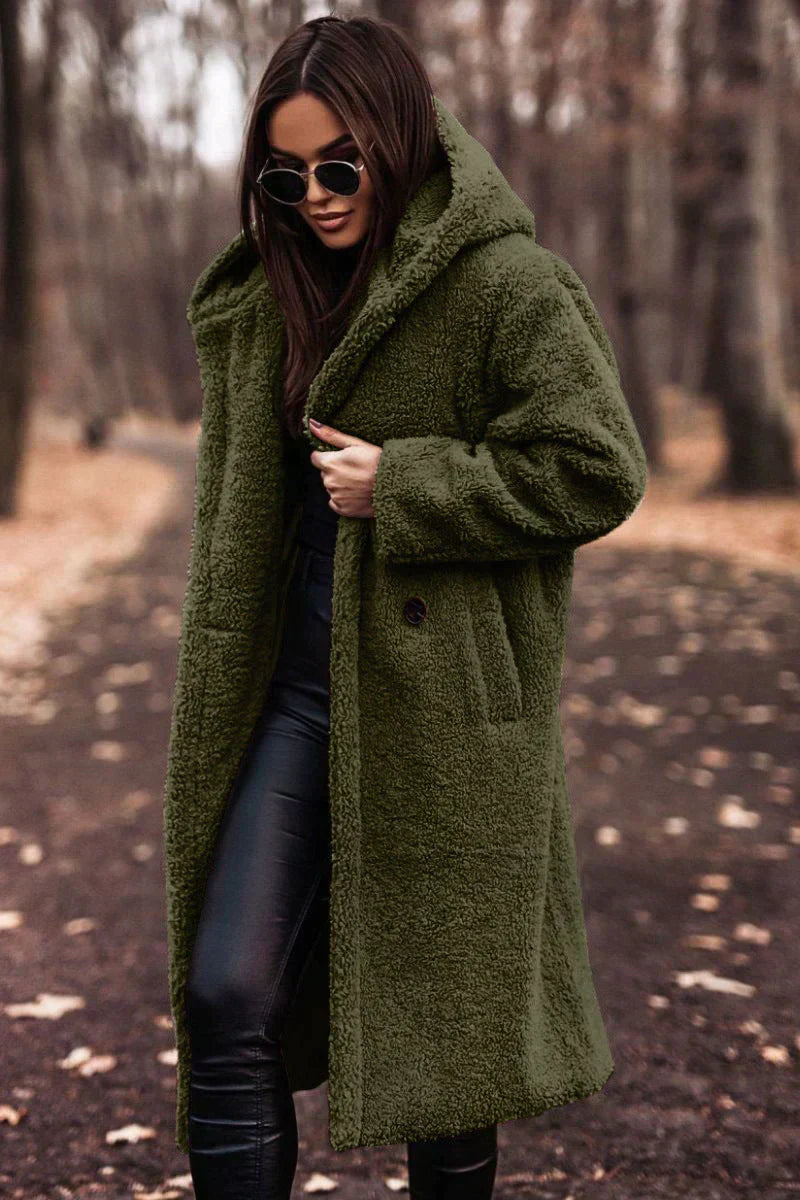 CLARA dames trenchcoat – getailleerde jas met ceintuur & dubbele knopen