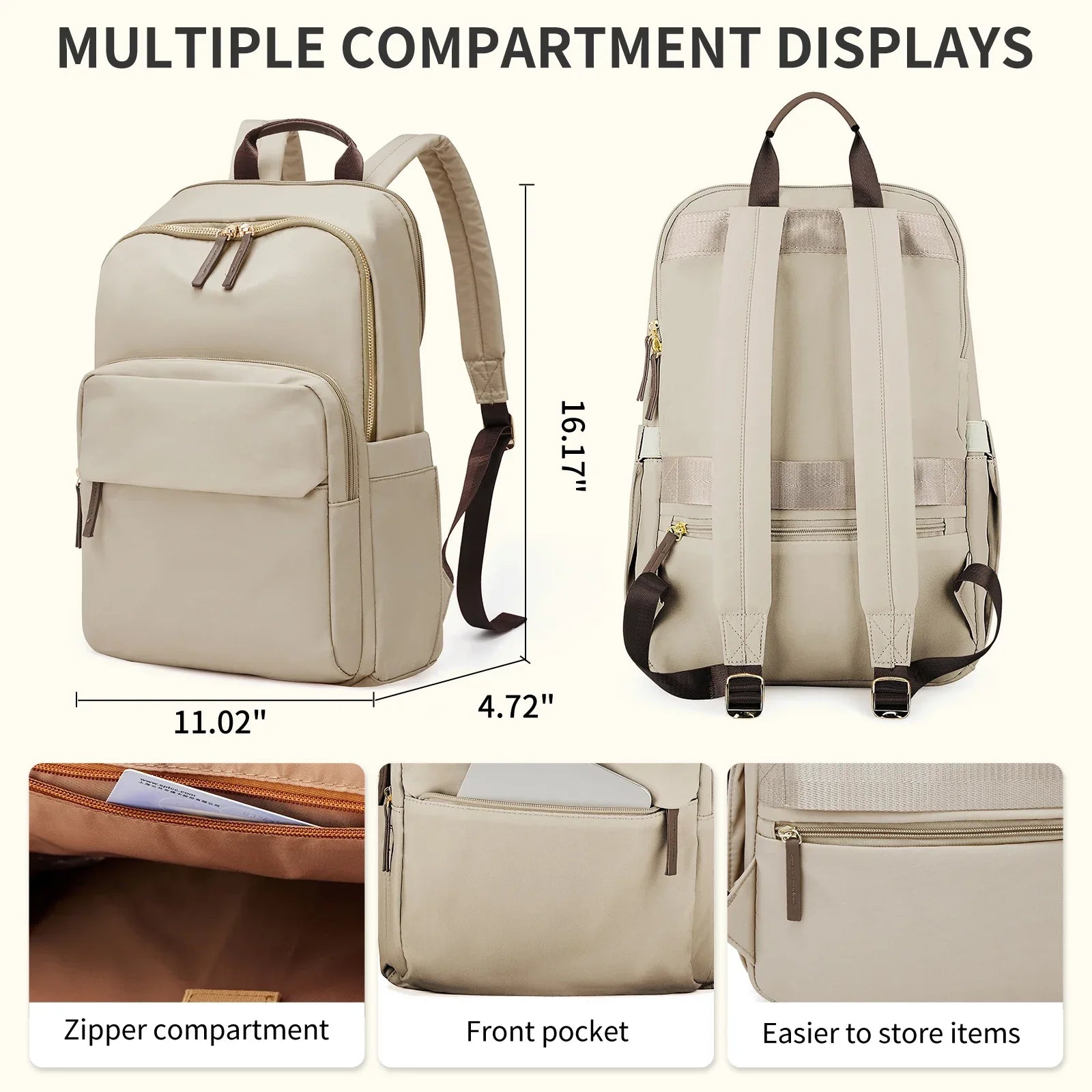 Ruime Rugtas – Waterdichte Backpack 20-35L met Vakken en Comfortabele Pasvorm
