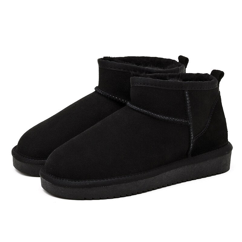 Warme dames uggs enkellaarsjes – gevoerde waterafstotende laarsjes