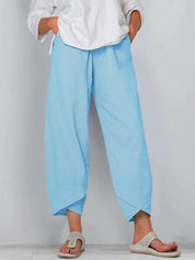 Luchtige cropped dames broek – verkort model voor zomer & vrije tijd