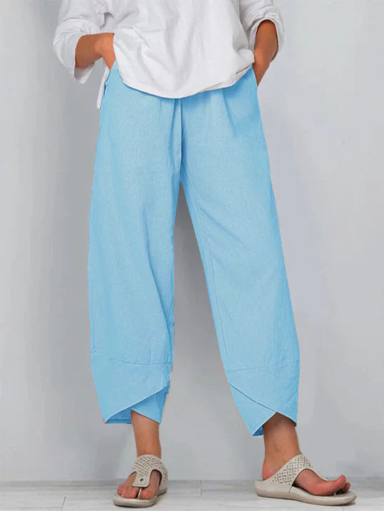 Luchtige cropped dames broek – verkort model voor zomer & vrije tijd