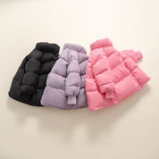 Dames winterjas – warme oversized jas met hoge kraag en waterafstotende afwerking