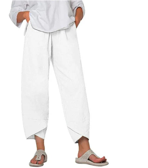 Luchtige cropped dames broek – verkort model voor zomer & vrije tijd