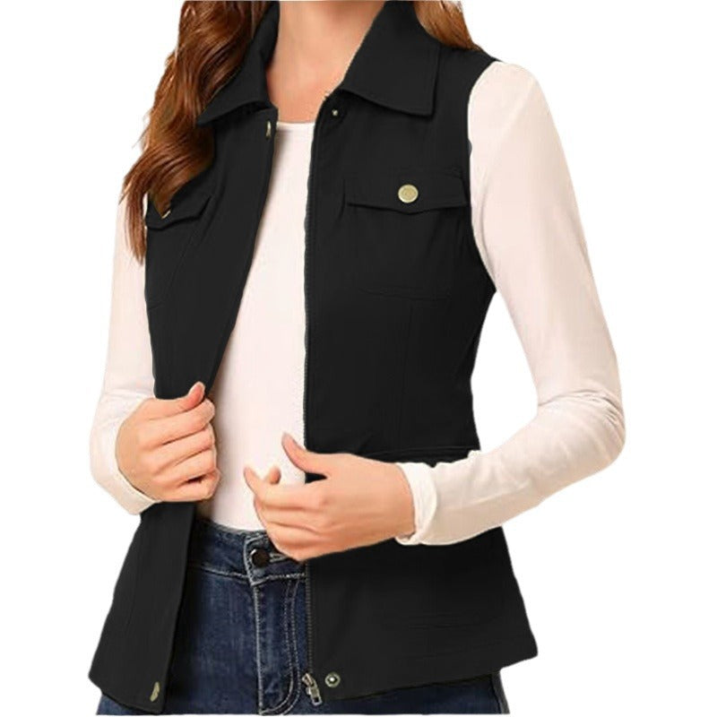 Heidi dames bodywarmer – stijlvolle gewatteerde weste met zakken