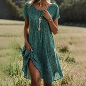 Luchtige Polka Dot Zomerjurk Dames – Korte, Ademend en Stijlvol | Mini
