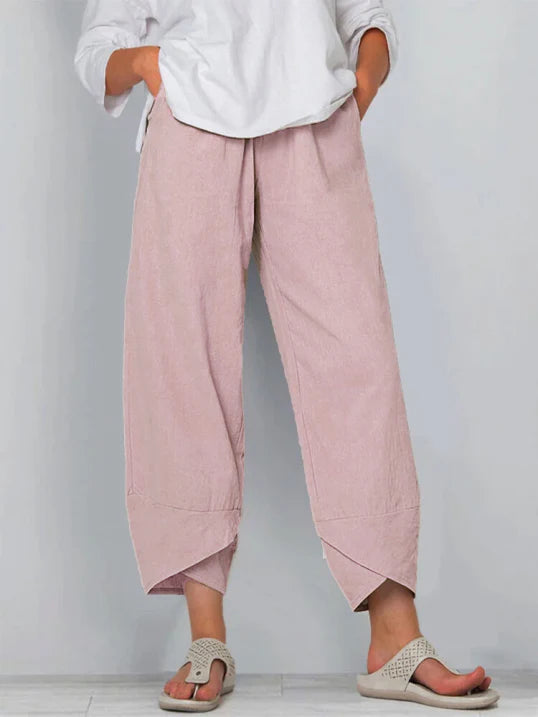 Luchtige cropped dames broek – verkort model voor zomer & vrije tijd